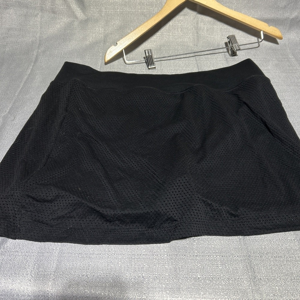 NWT Victoria's Secret PINK XXL Soft Seamless Skort Black Edgy Sporty athleisure